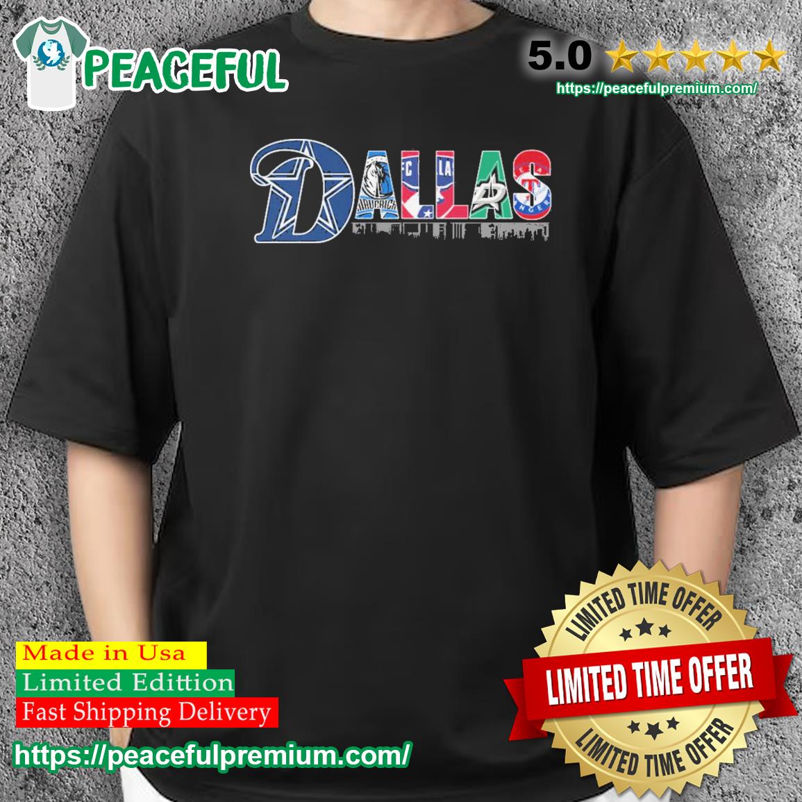 Dallas Cowboys Mavericks Stars And Rangers Logo Shirt