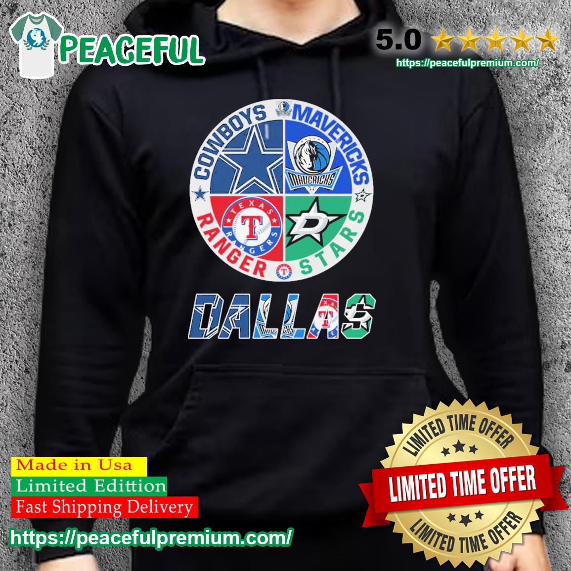 Dallas Cowboys Mavericks Stars And Rangers Logo Shirt