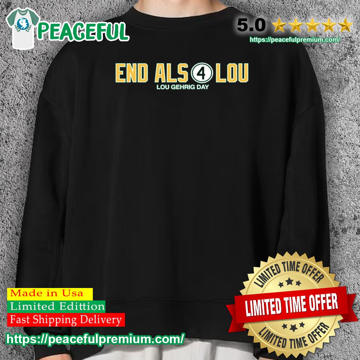 End als 4 for lou lou gehrig day new shirt, hoodie, sweater, long