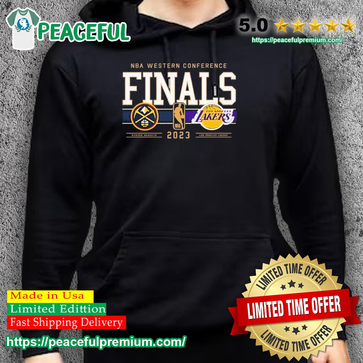 LA Lakers vs Nuggets in the Western Conference Finals 2023 shirt