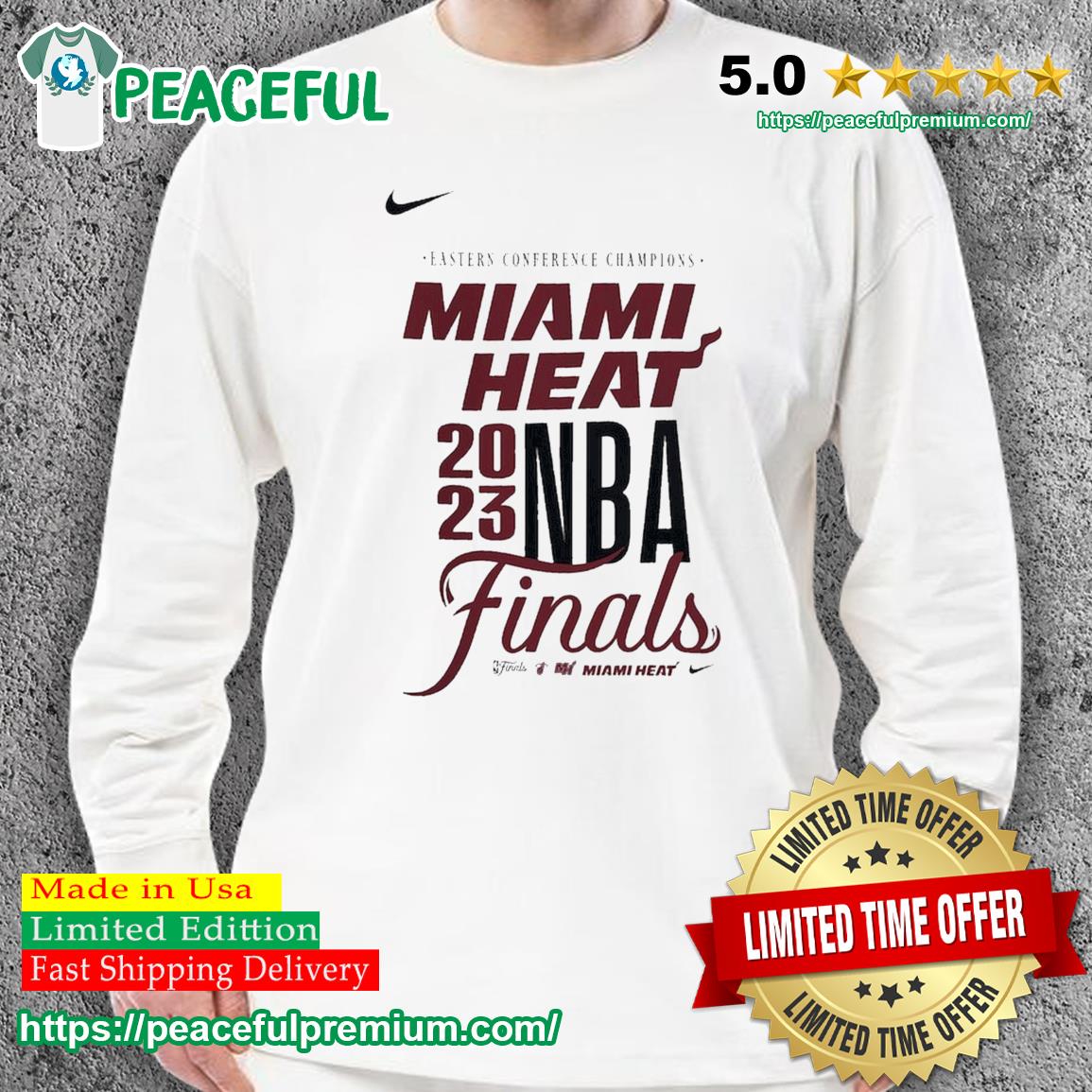 Cheap NBA playoffs 2023 miamI heat eastern conference champions mens shirt,  hoodie, sweater, long sleeve and tank top