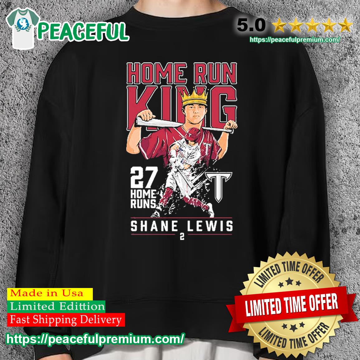 Troy Trojans Shane Lewis Home Run King Shirt sweater