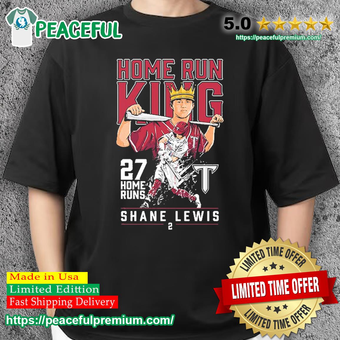 Troy Trojans Shane Lewis Home Run King Shirt