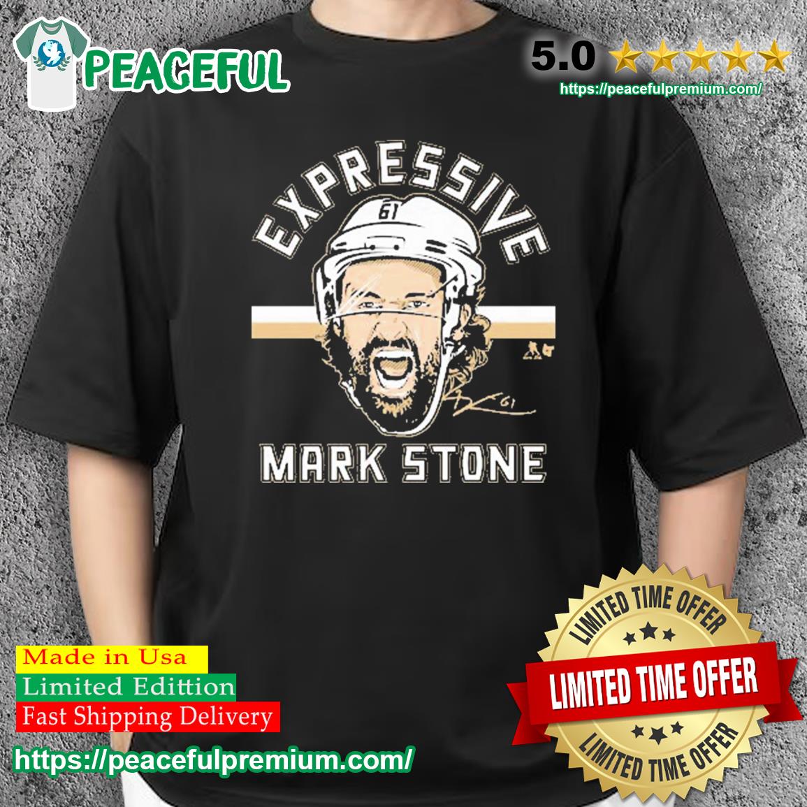 Eletees Expressive Mark Stone Vegas Golden Knights Shirt