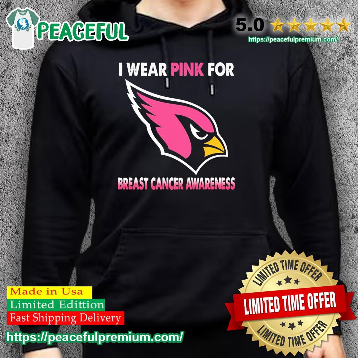 Arizona Cardinals I Wear Pink For Breast Cancer Awareness Shirt, hoodie,  sweater, long sleeve and tank top
