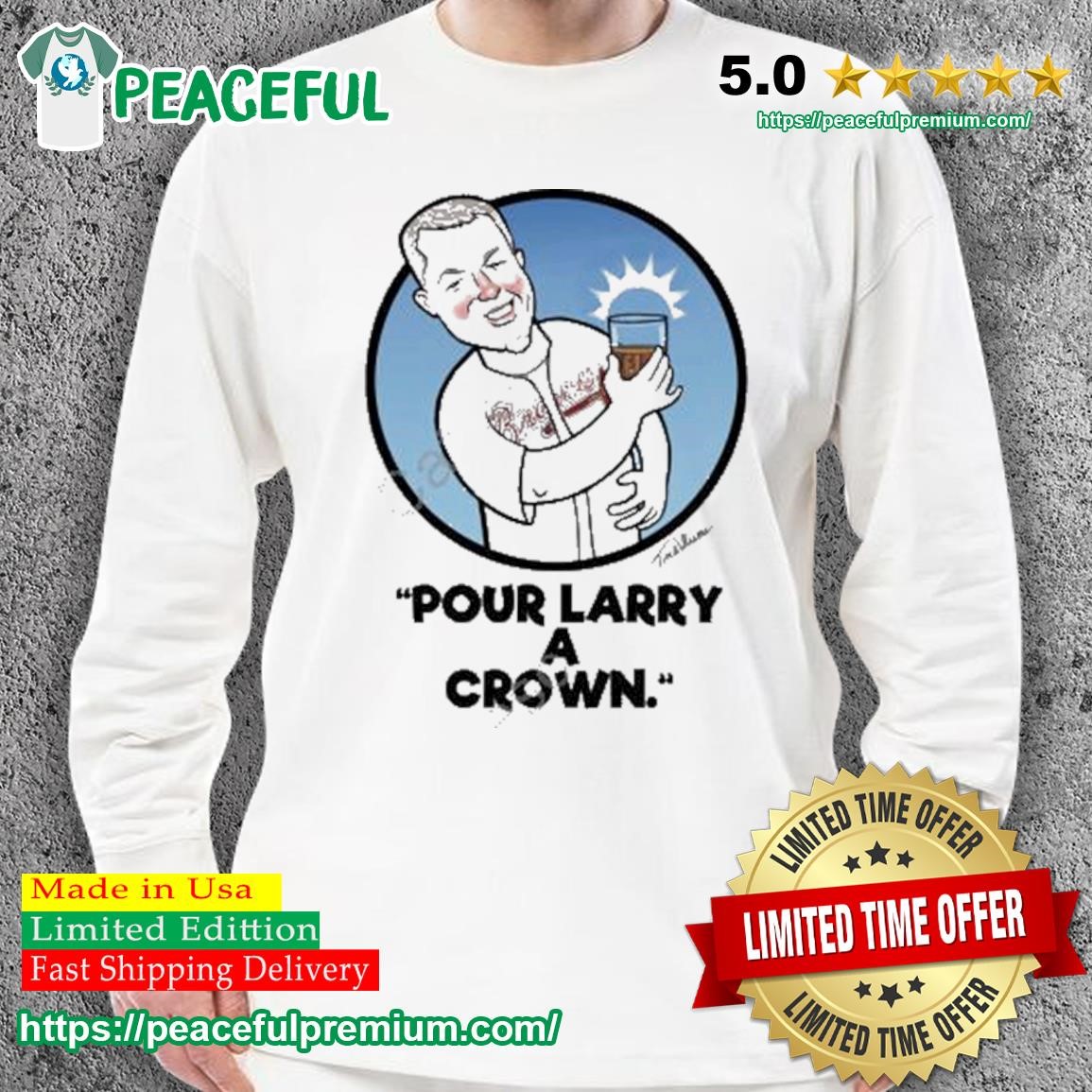 Pour Larry A Crown Chipper Jones Atlanta Braves Shirt, hoodie, sweater,  long sleeve and tank top