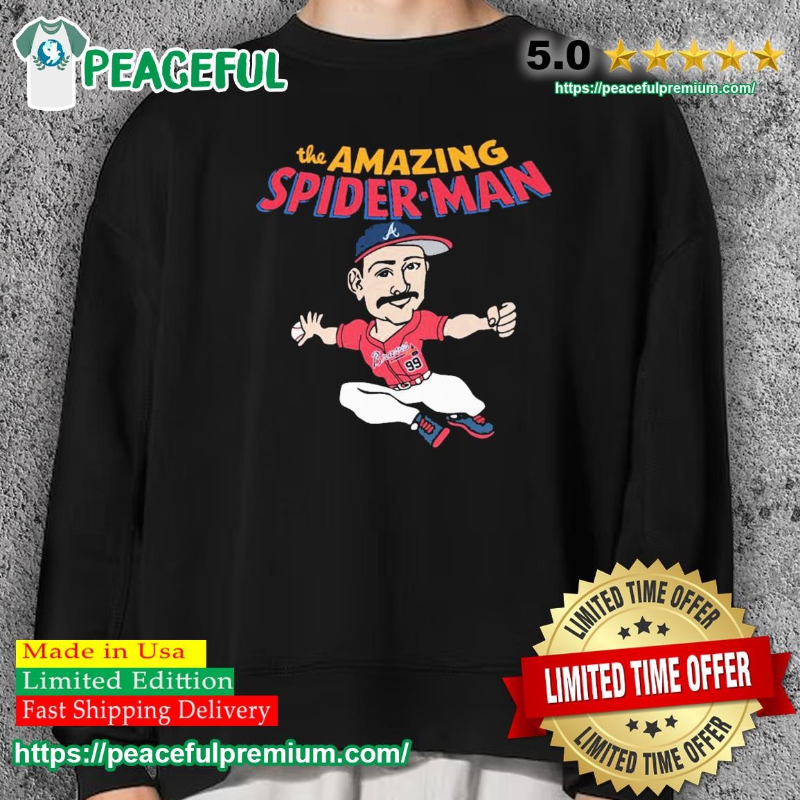Spencer Strider Atlanta Braves the amazing Spider-man shirt