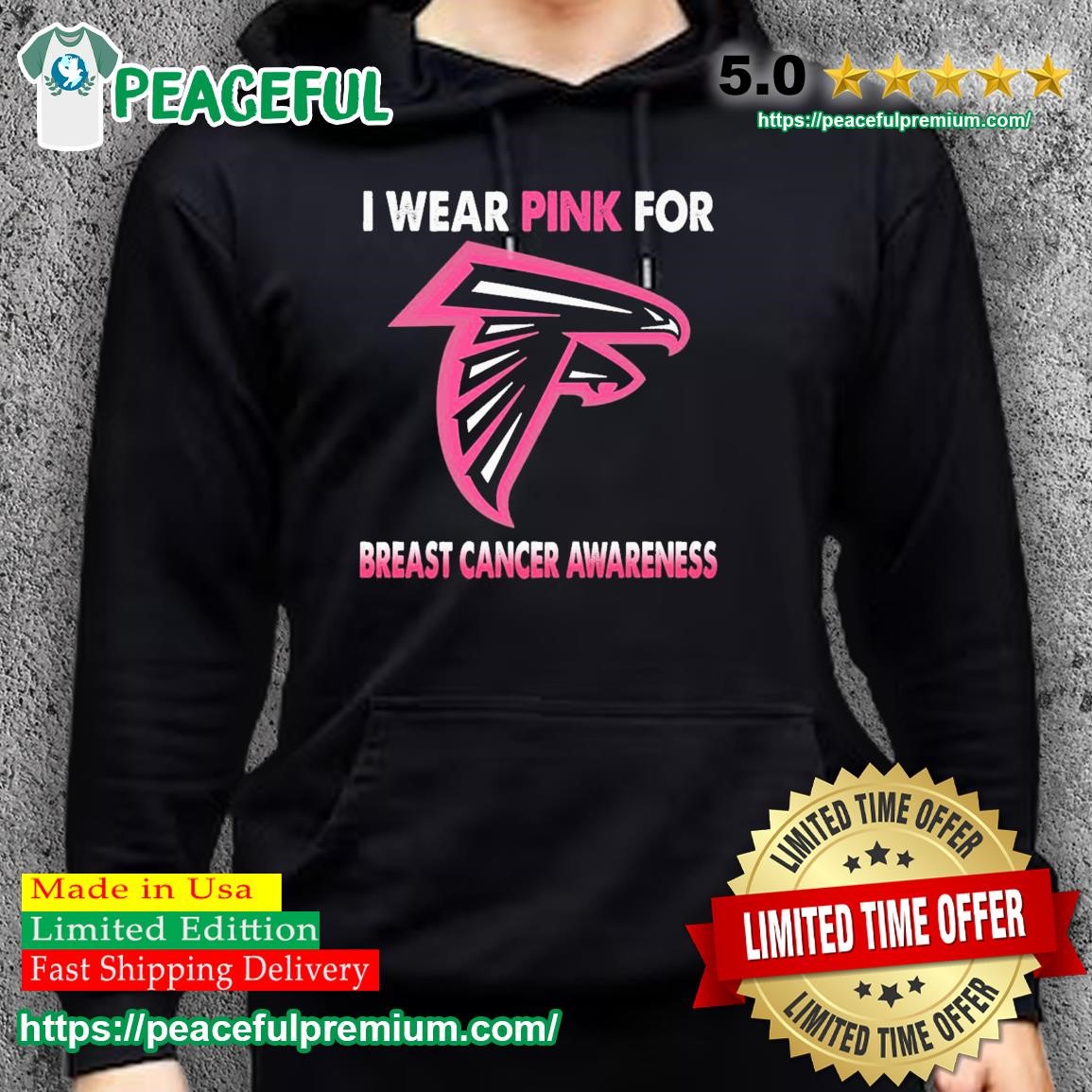 Atlanta Falcons I Wear Pink For Breast Cancer Awareness Shirt