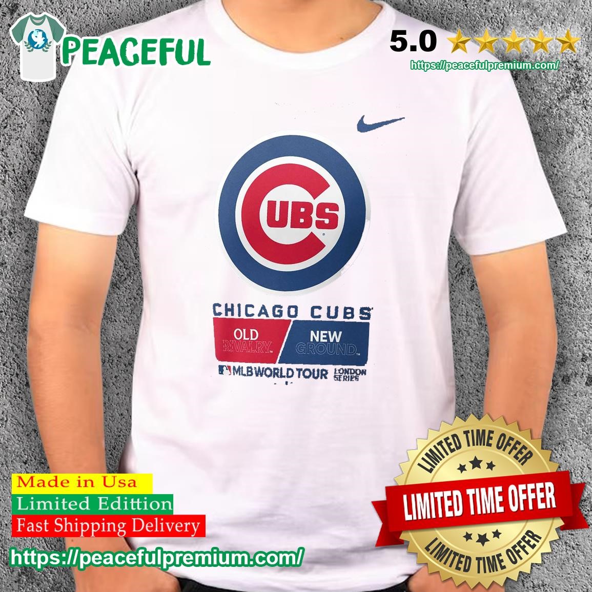 Official Logo Chicago Cubs 2023 Mlb World Tour London Series shirt