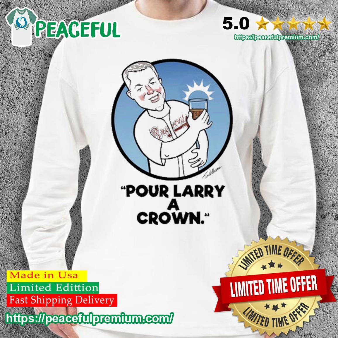 Official pour Larry A Crown TShirt, hoodie, sweater, long sleeve and tank  top