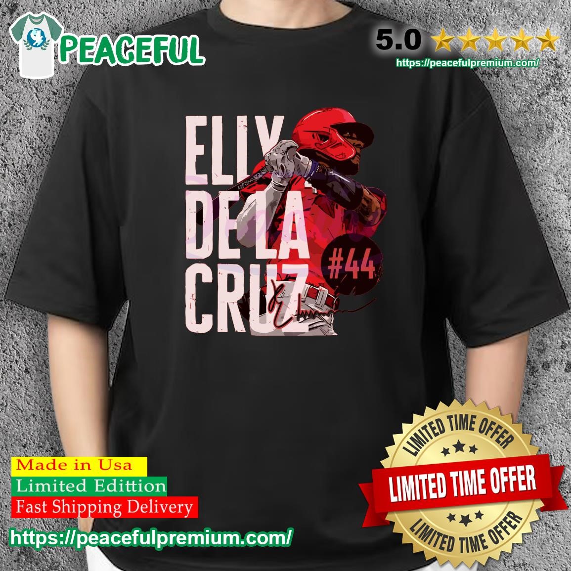 Elly De La Cruz Black Cincinnati Reds Graphic T-Shirt, hoodie