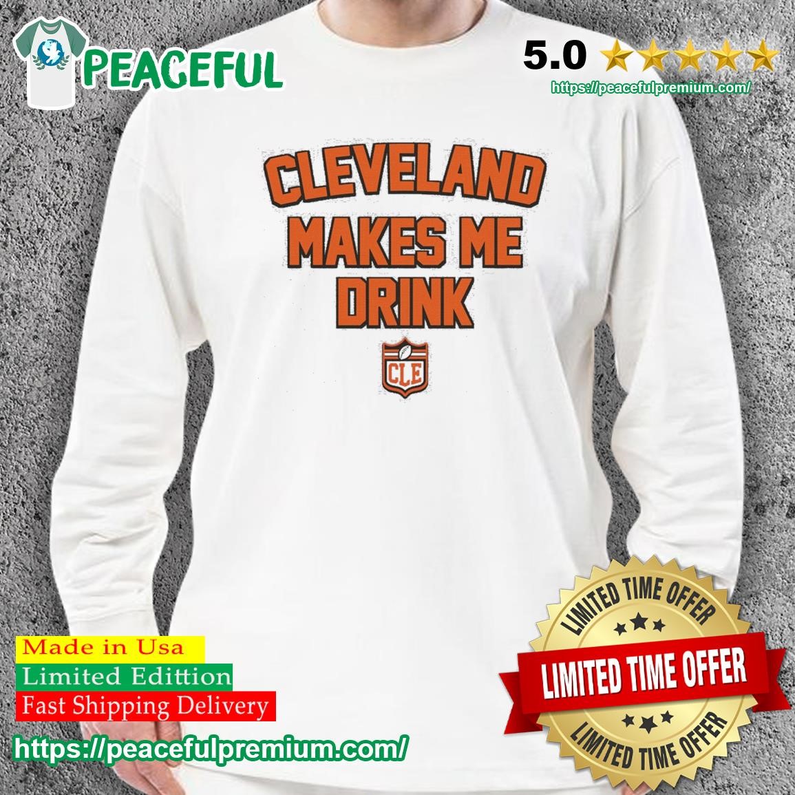 Cleveland Browns T Shirt Sweatshirt Hoodie Long Sleeve Shirts