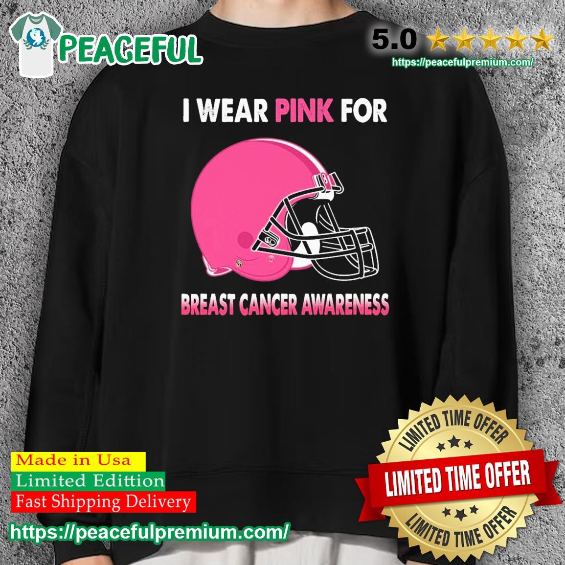 Dallas Cowboys I Wear Pink For Breast Cancer Awareness Shirt