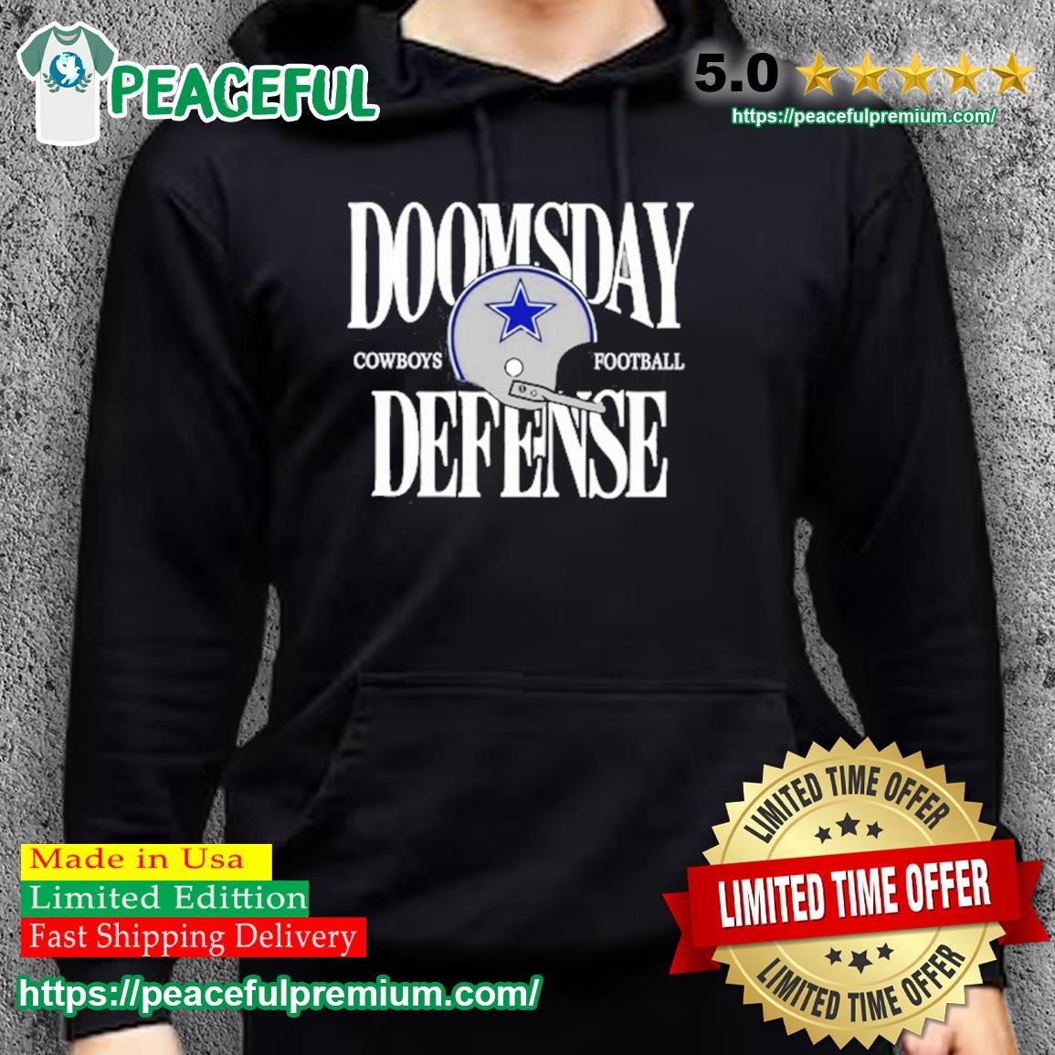 Cowboys DC dan quinn wearing doomsday defense shirt, hoodie