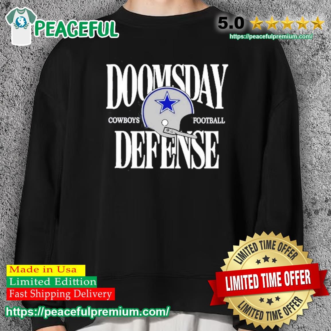 Cowboys DC dan quinn wearing doomsday defense shirt, hoodie