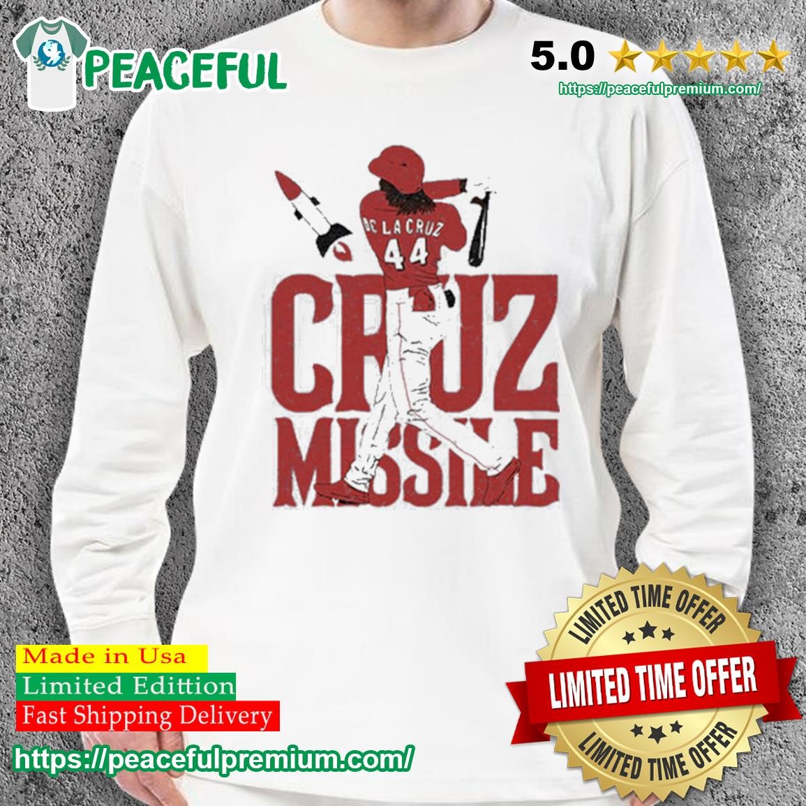 Missile Elly De La Cruz Cincinnati Reds Shirt, hoodie, sweater, long sleeve  and tank top