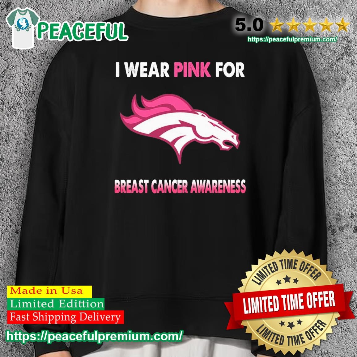 Denver Broncos I Wear Pink For Breast Cancer Awareness shirt, hoodie,  sweater, long sleeve and tank top