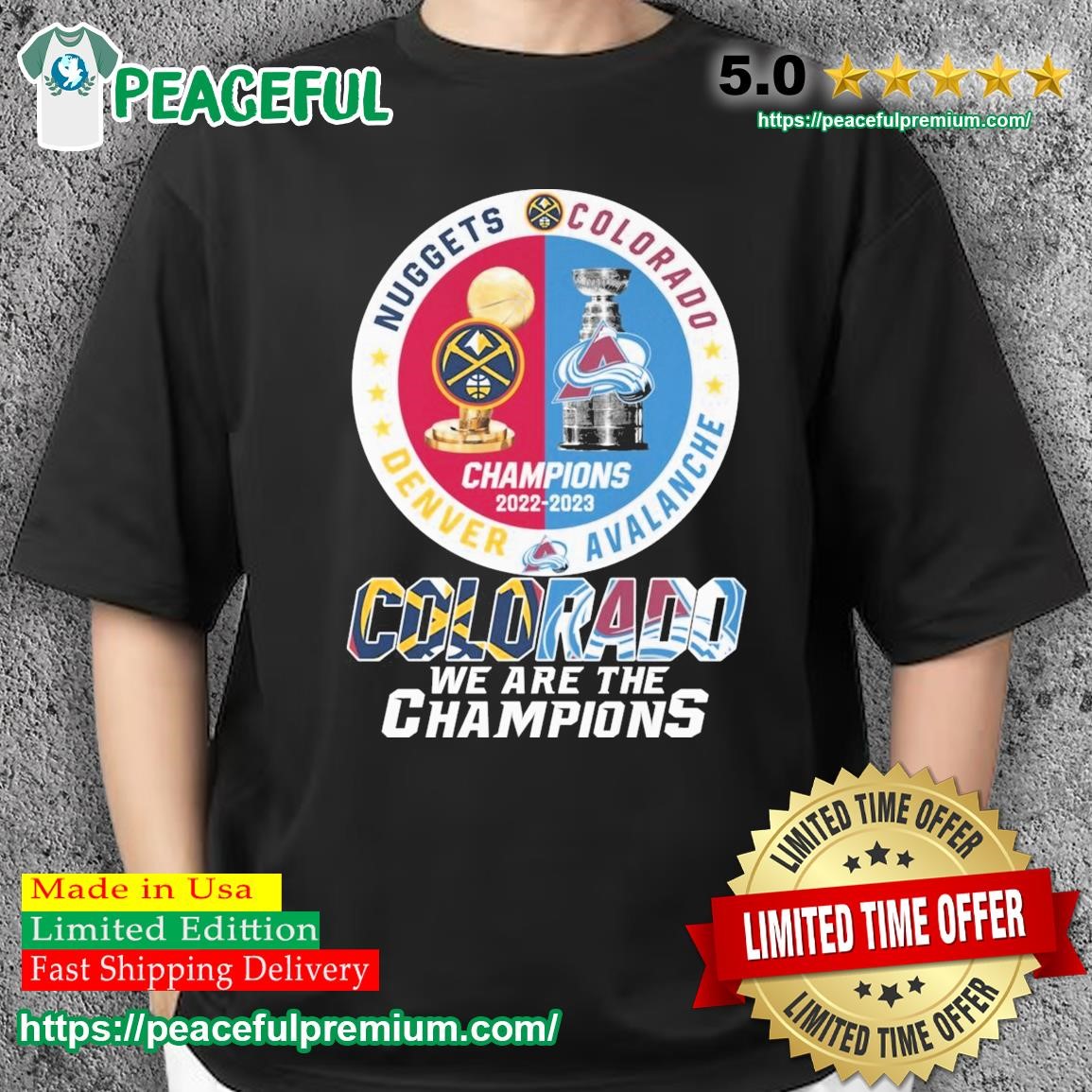 Denver Nuggets vs Colorado Avalanche Champions 2022-2023 Colorado We are  the Champions shirt, hoodie, sweater, long sleeve and tank top