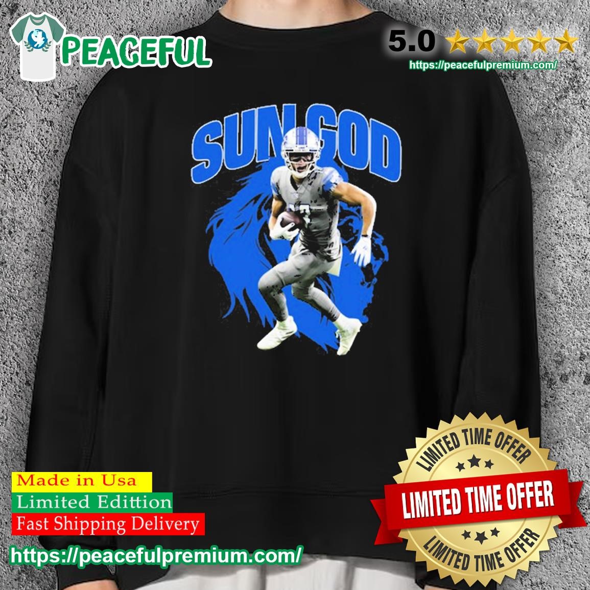 Detroit Lions Amon Ra Sun God Shirt