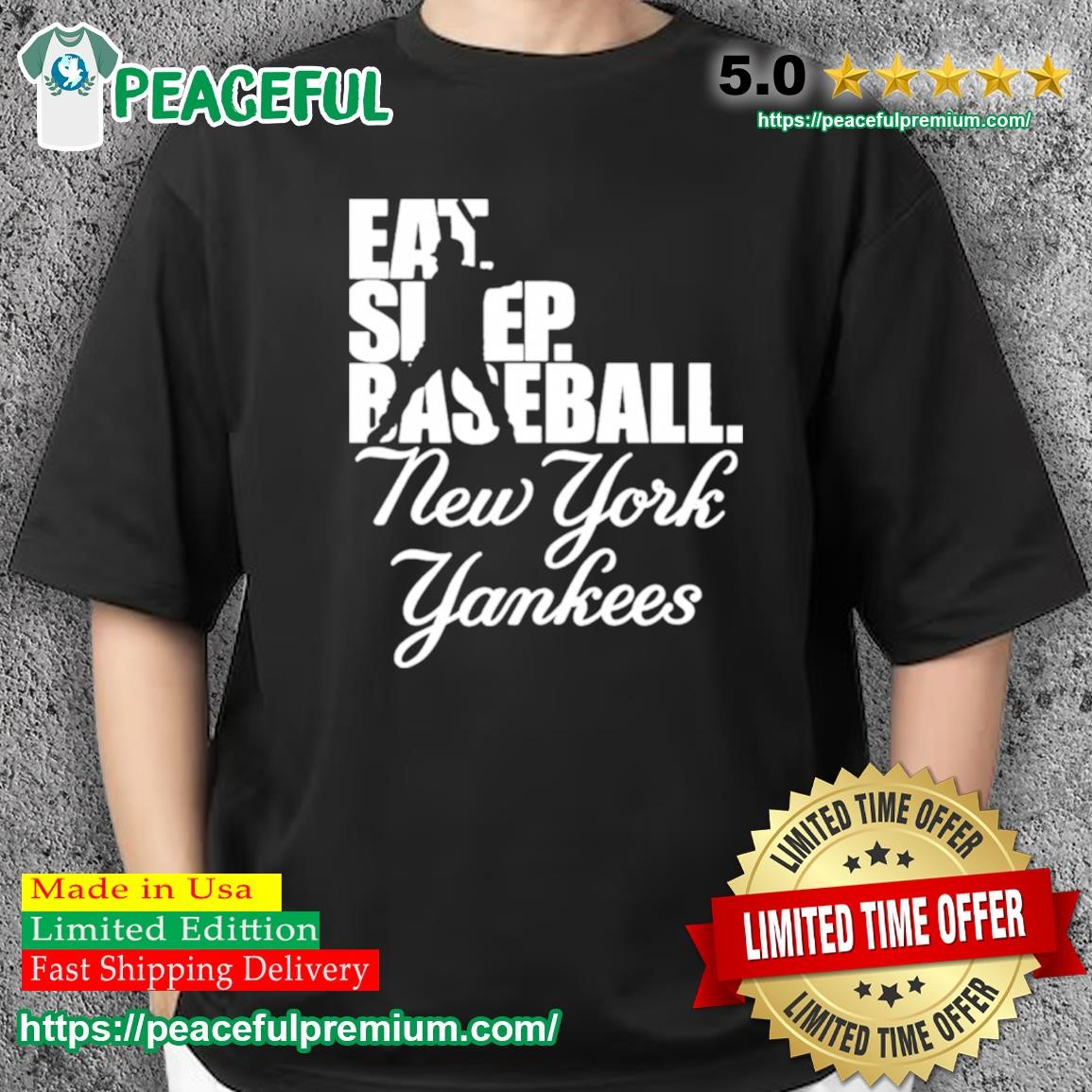 Eat Sleep Baseball New York Yankees 2023 Shirt