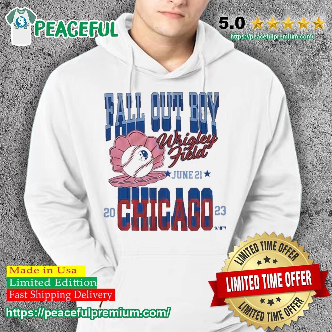 Fall Out Boy Wrigley Field Tour T Shirt, hoodie, sweater and long
