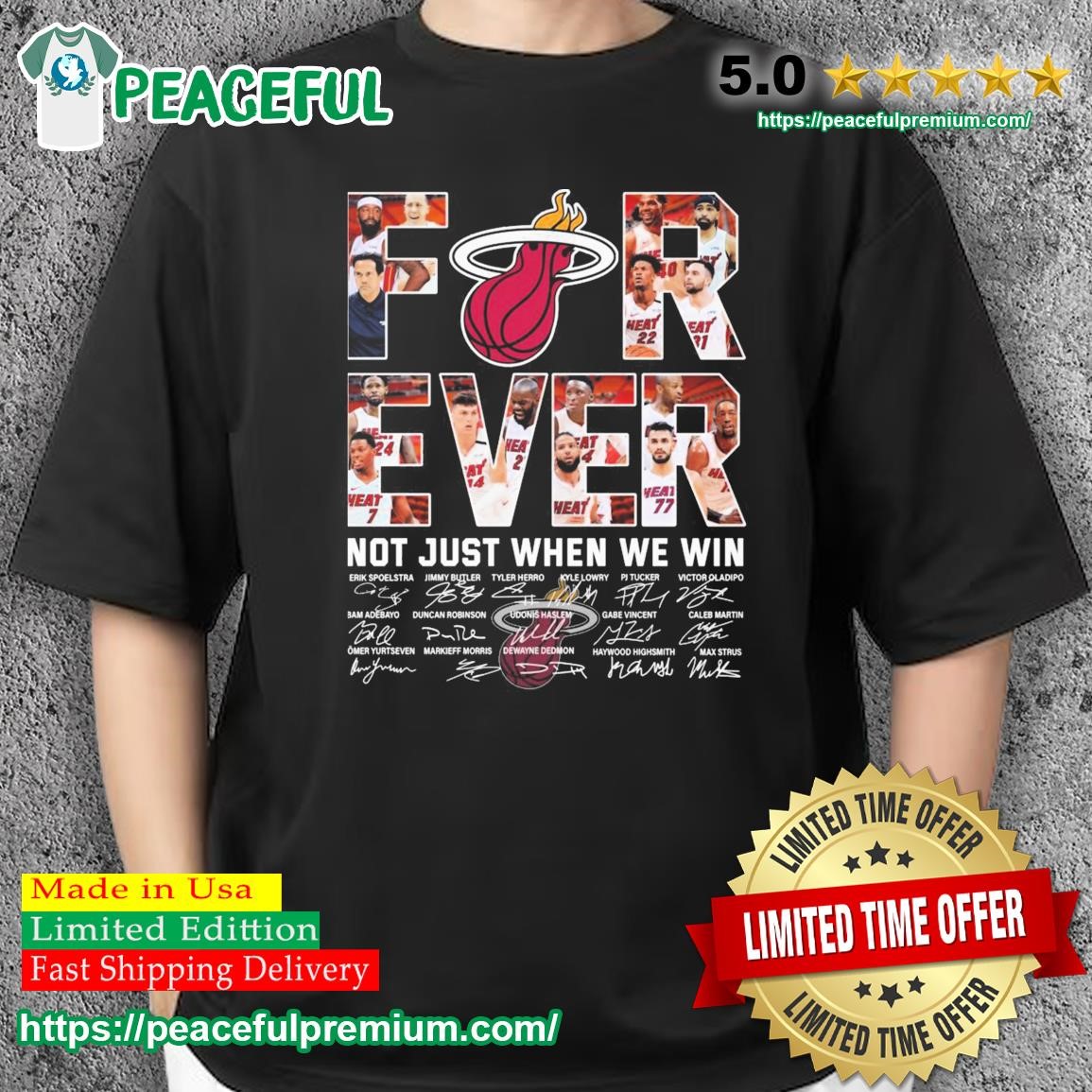 Unique Forever Not Just When We Win Miami Heat T Shirt Mens, Miami