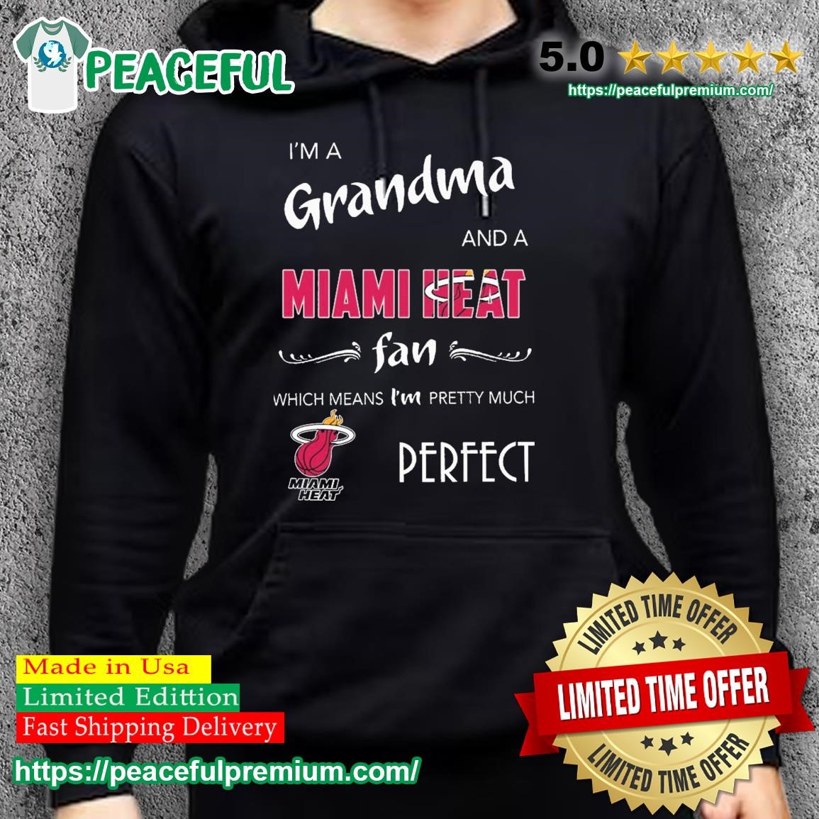 I'm Grandma And A Miami Dolphins Fan Which Means I'm Pretty Much Perfecshirt