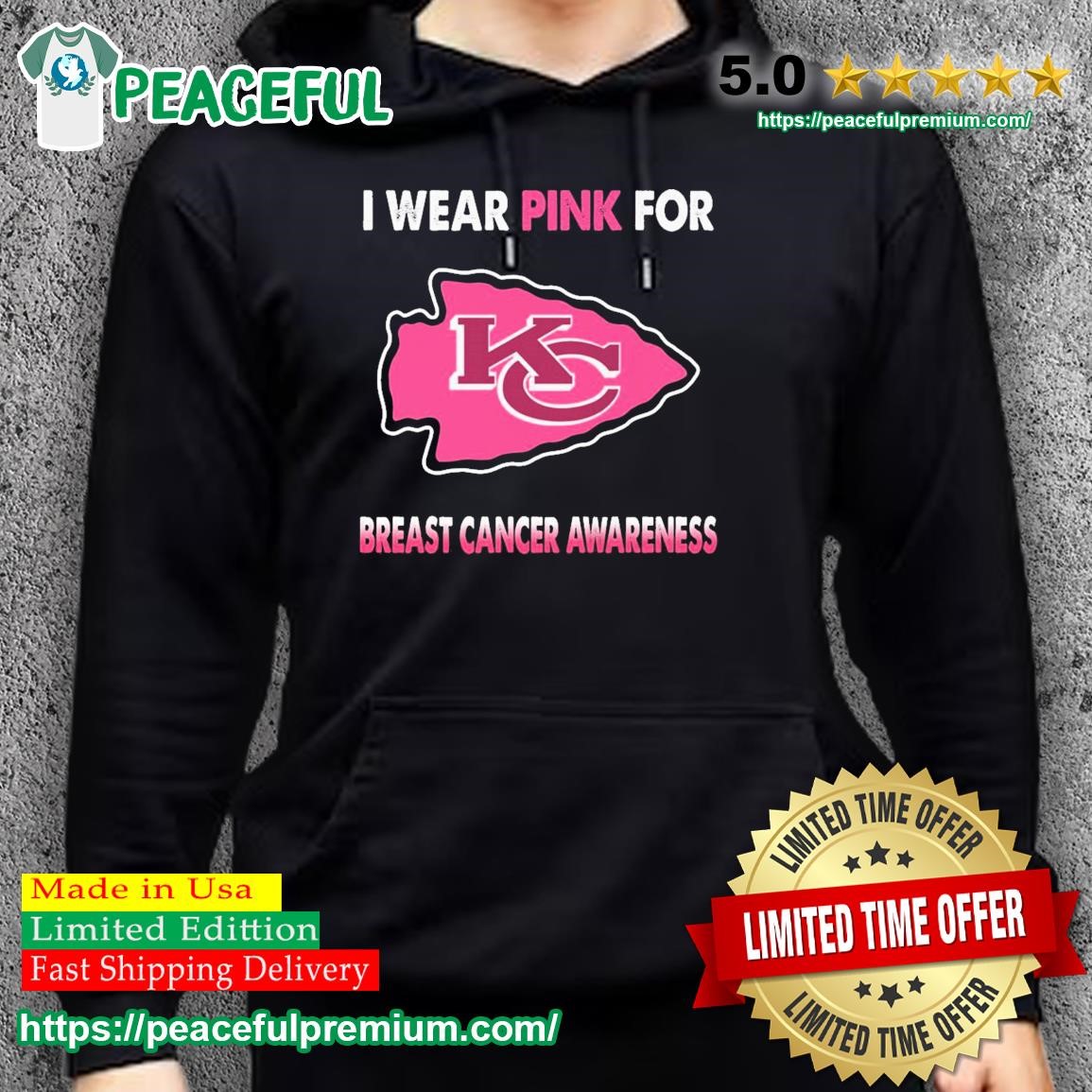 Official kansas City Chiefs I Wear Pink For Breast Cancer Awareness Shirt,  hoodie, sweater, long sleeve and tank top