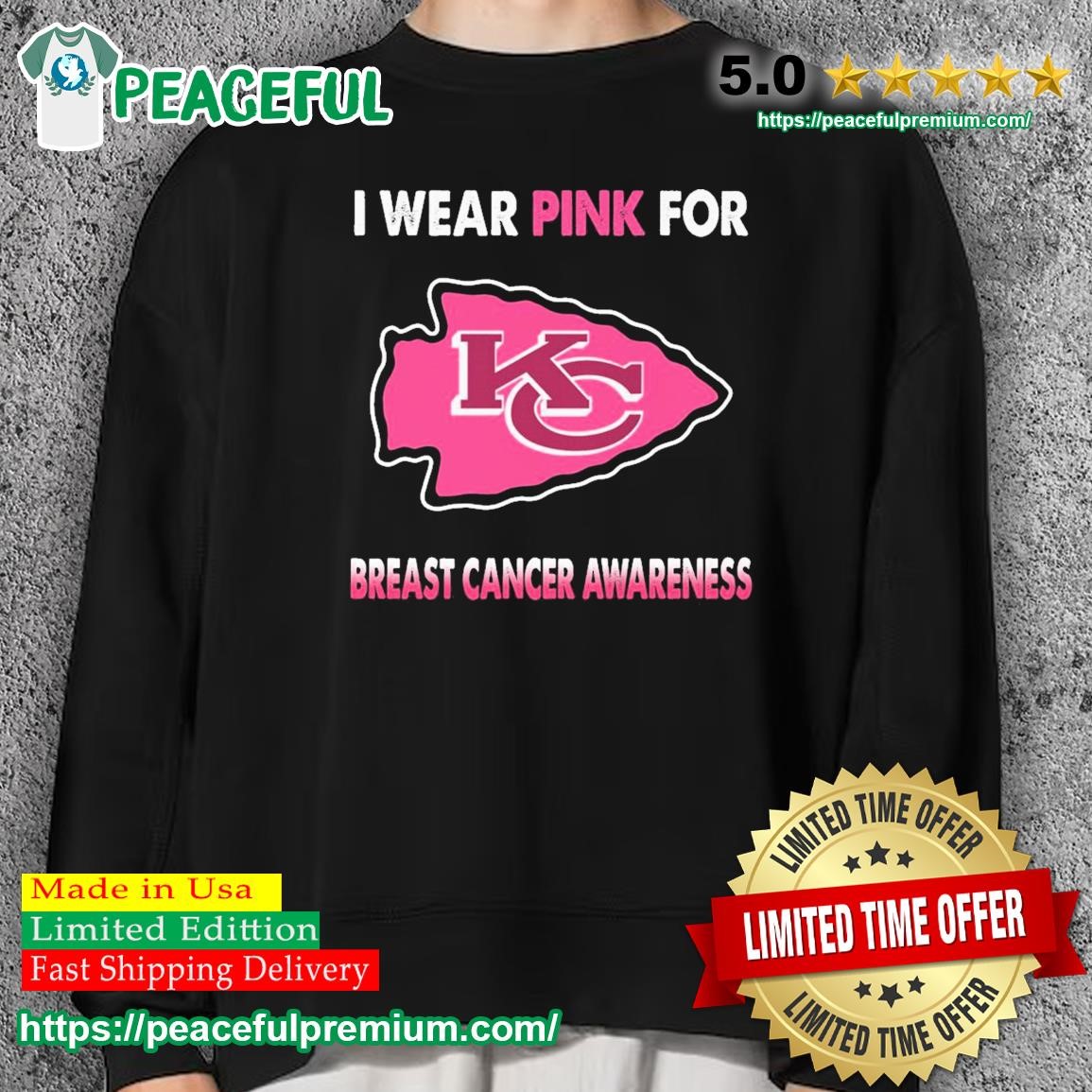 pink kc chiefs shirt