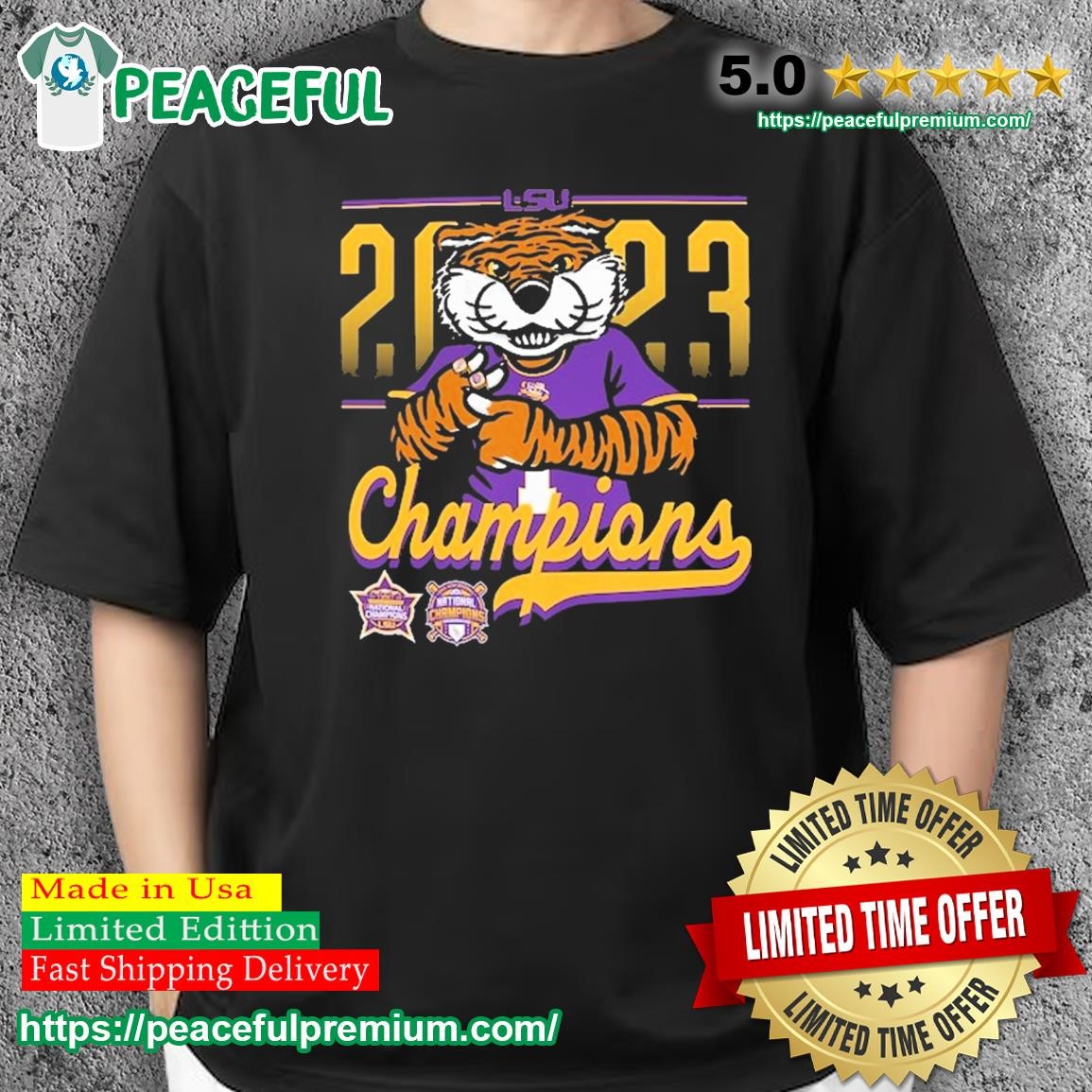 LSU 2023 Women's Basketball National Champs T-Shirt