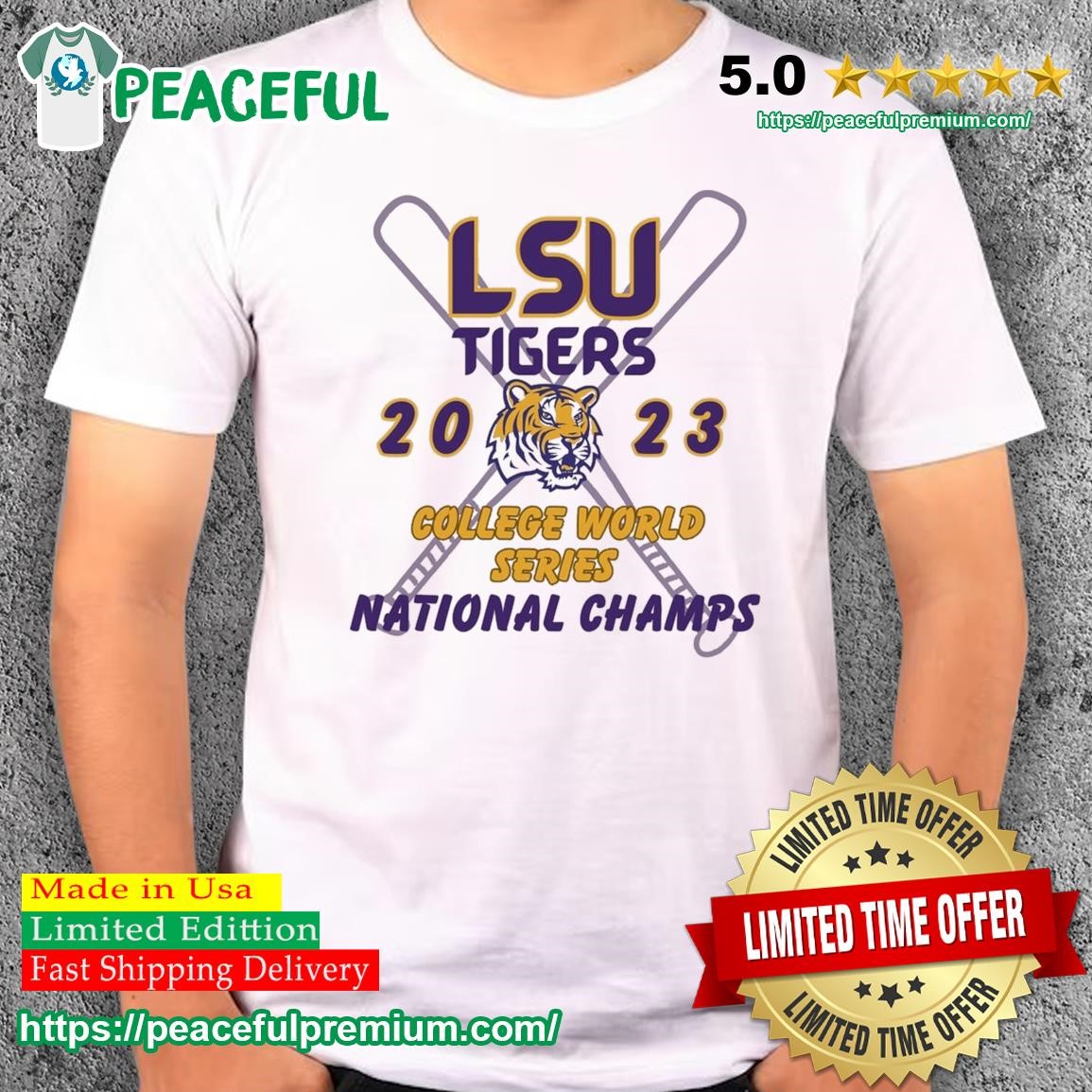 2023 LSU Tigers ring It Up College World Series Champions 