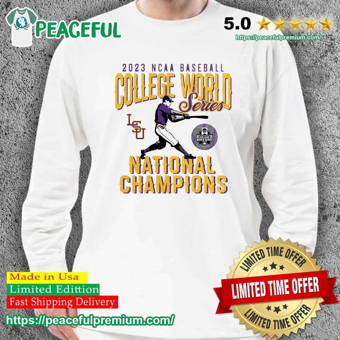 Official lSU Tigers 2023 NCAA Men's Baseball College World Series Champions  T-Shirt, hoodie, sweater, long sleeve and tank top