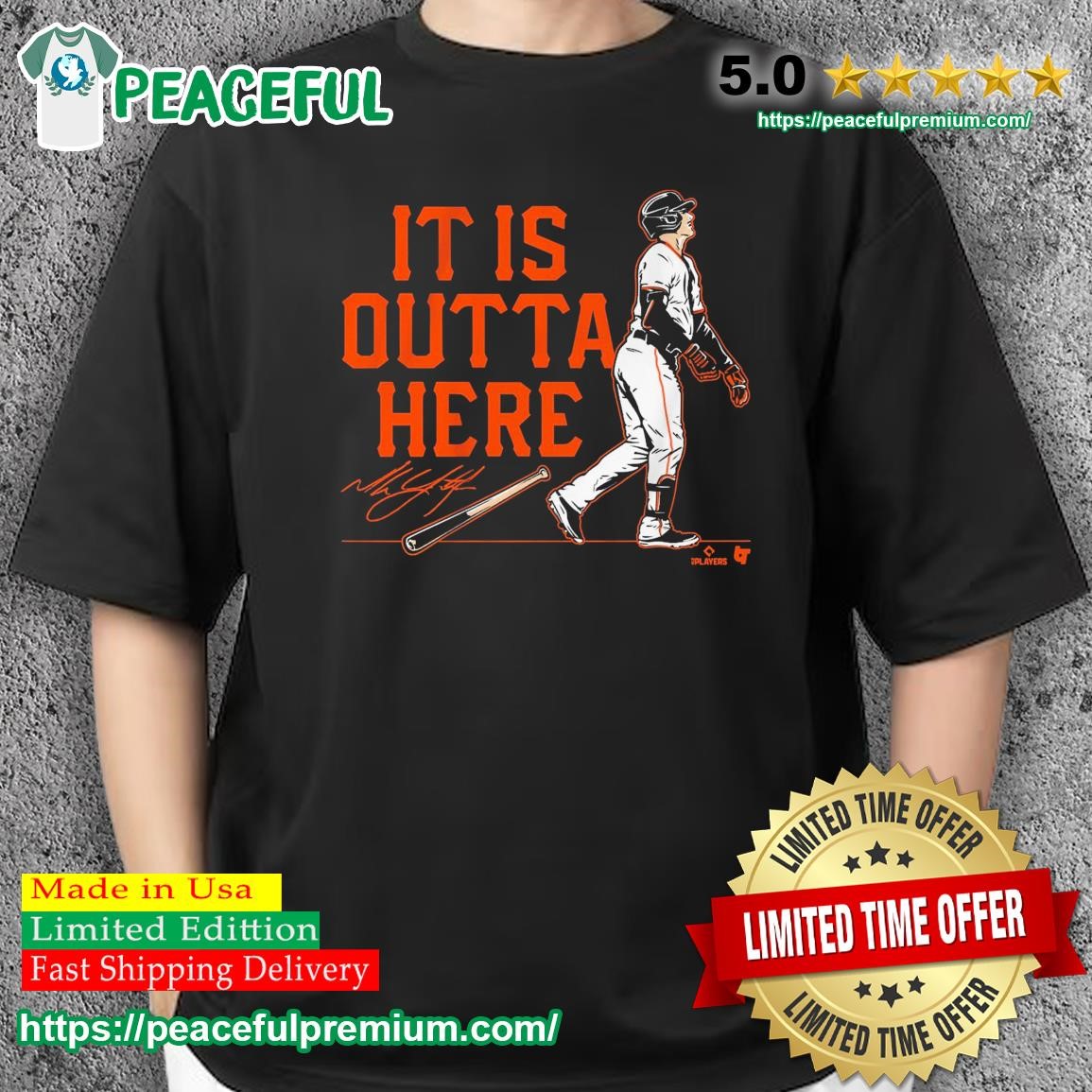 It is outta here Mike yastrzemski signature shirt, hoodie, sweater, long  sleeve and tank top