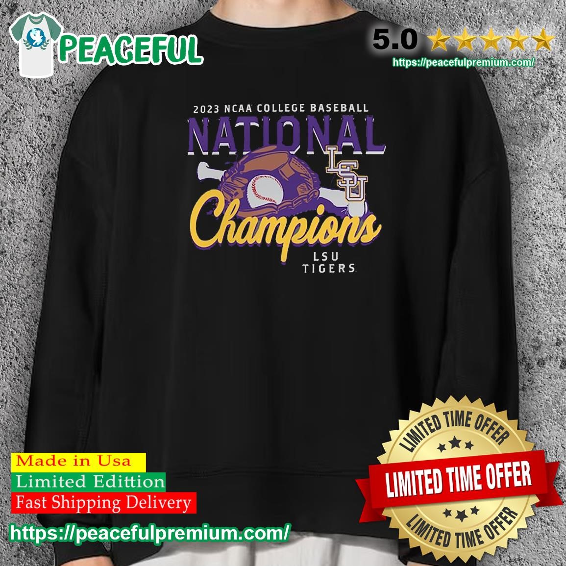 Cheap NCAA College Baseball LSU National Championship Shirt 2023