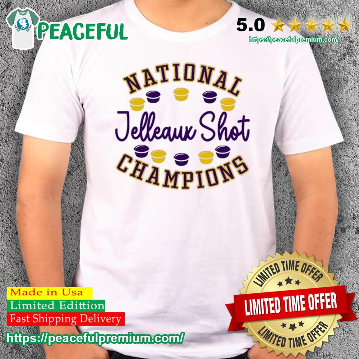 2023 National Jelleaux Shot Champions T Shirt