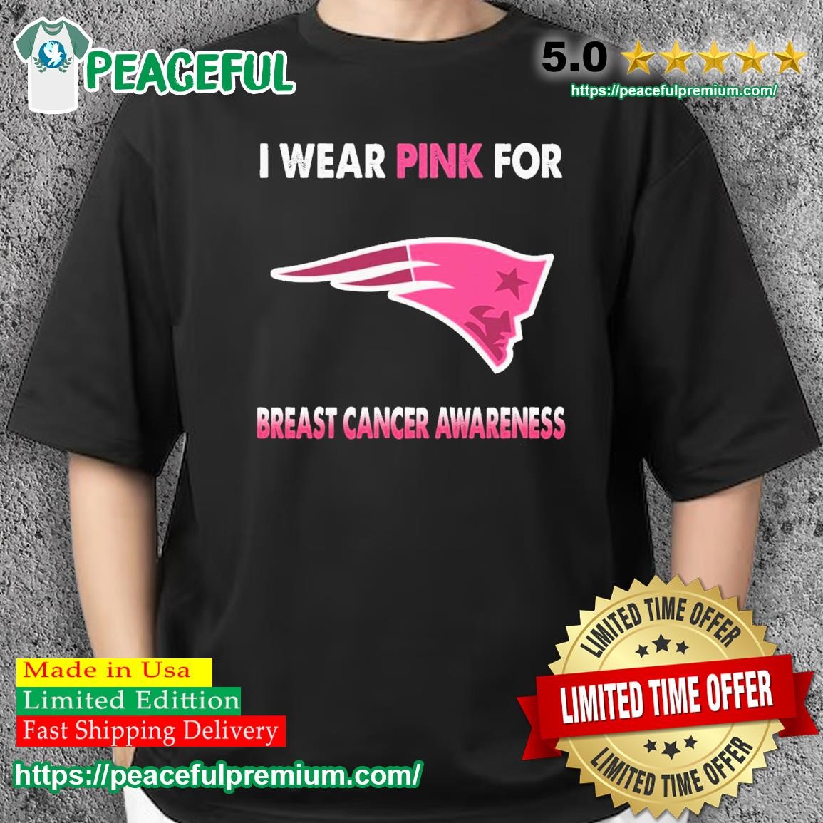 Original New Orleans Saints I Wear Pink For Breast Cancer