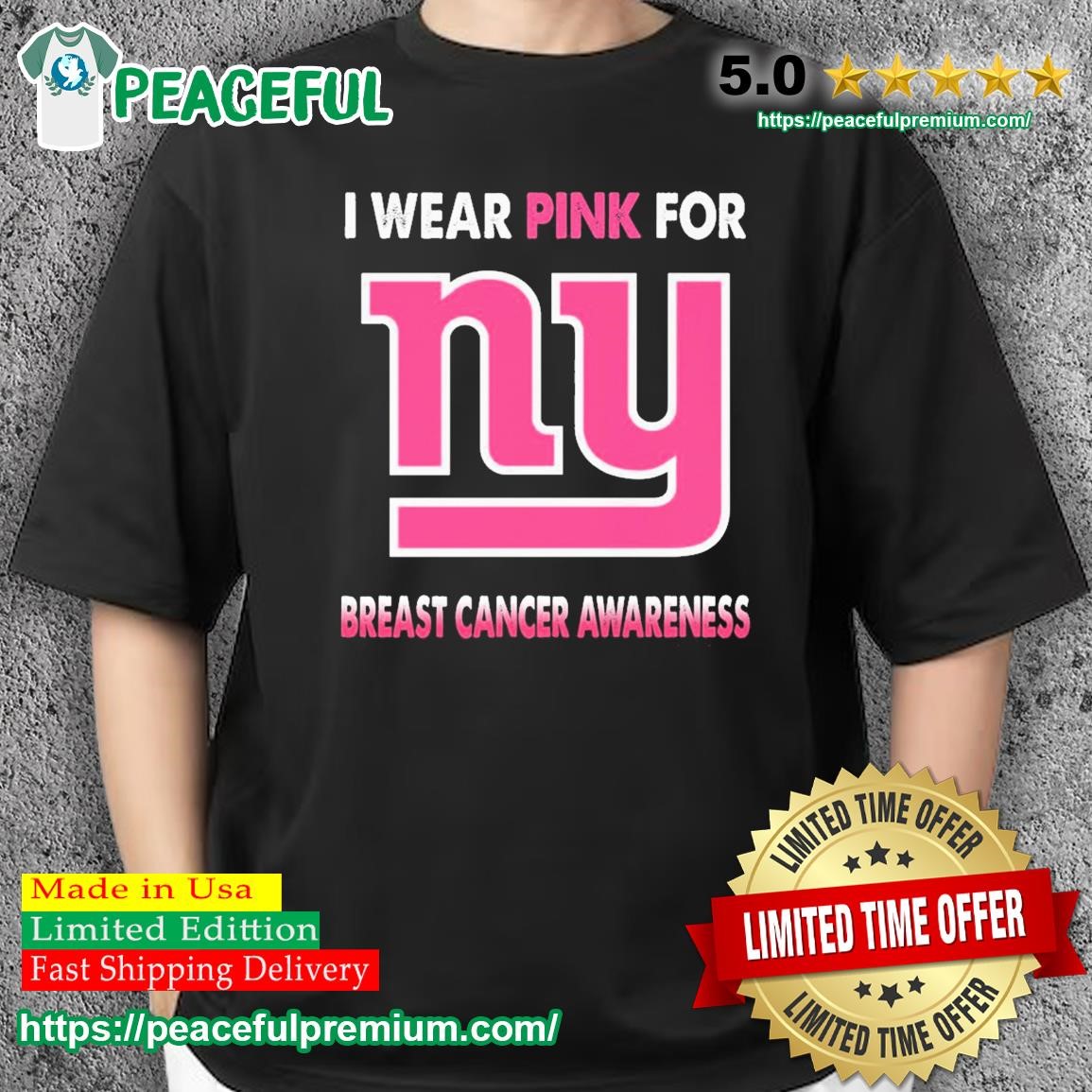 New York Giants I Wear Pink For Breast Cancer Awareness Shirt, hoodie,  sweater, long sleeve and tank top