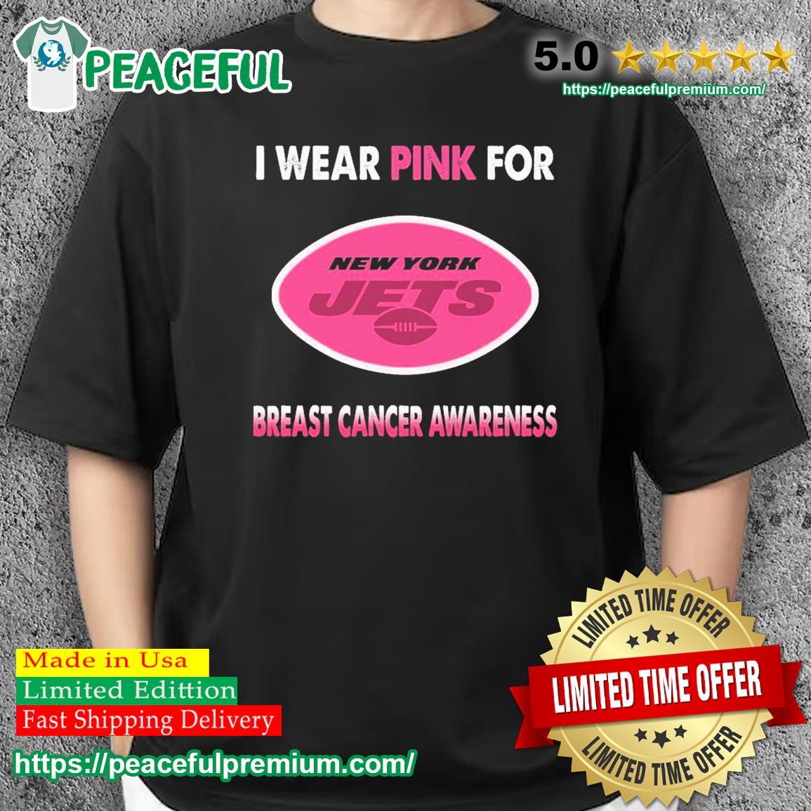 New Orleans Saints I Wear Pink For Breast Cancer Awareness Shirt