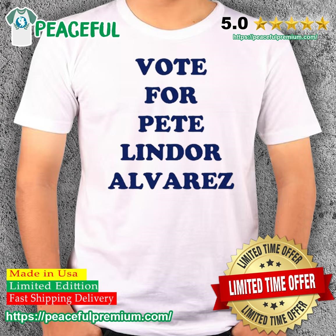 Original New York Mets Vote For Pete Lindor Alvarez Seattle All Star Game  2023 Shirt