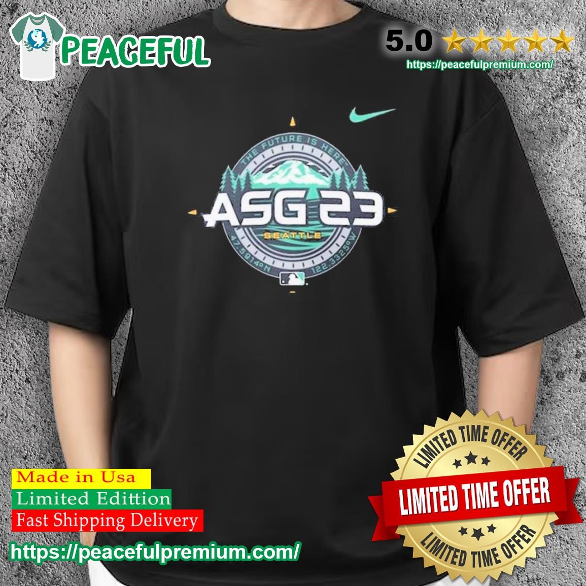 Nike Asg 2023 Mlb All Star Game Shirt