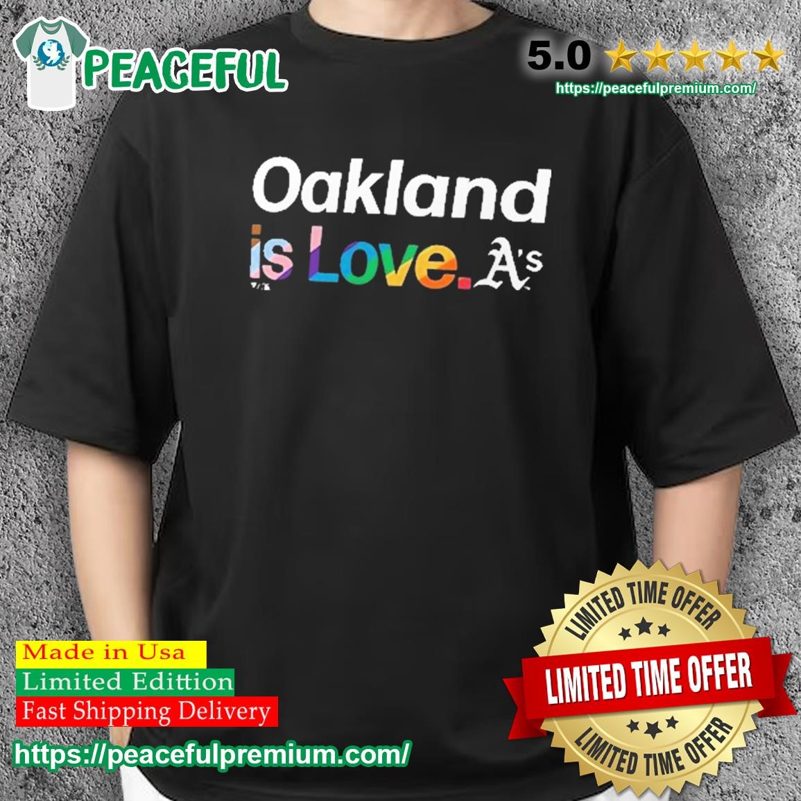 Oakland Athletics Is Love Pride Month Shirt