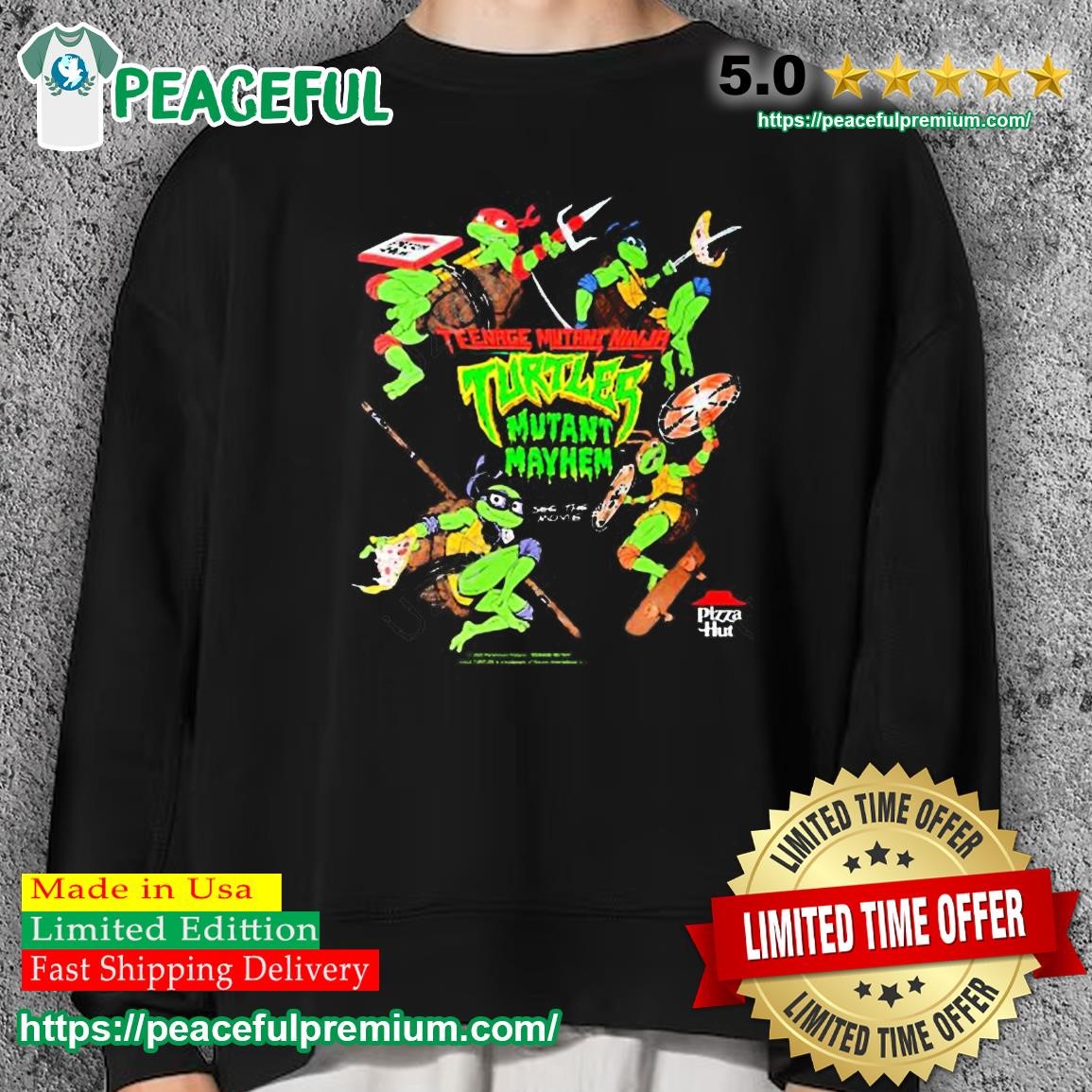 TMNT Pizza T Shirt - Teenage Mutant Ninja Turtles