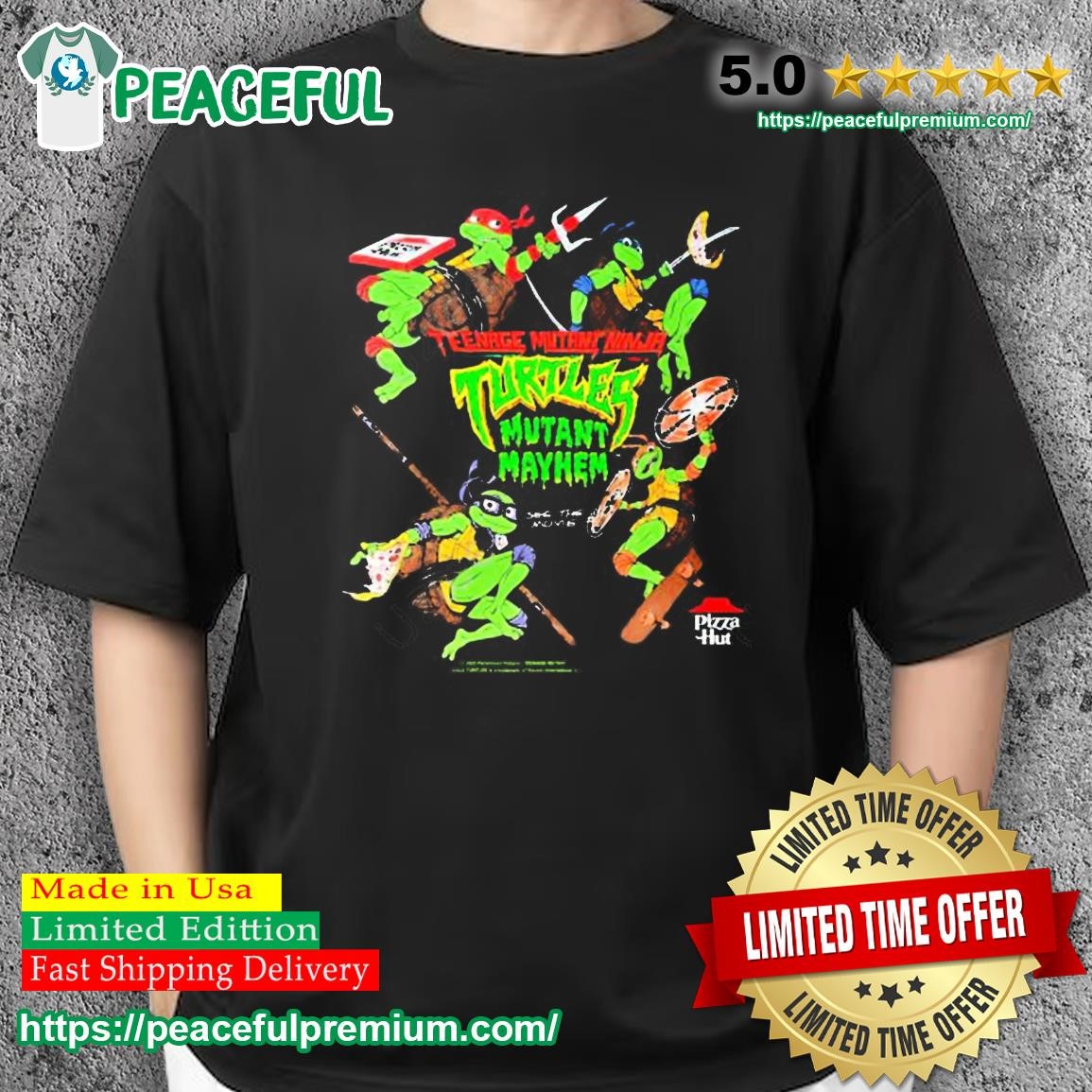 Pizza Hut Teenage Mutant Ninja Turtles Mutant Mayhem See The Movie Shirt,  hoodie, sweater, long sleeve and tank top