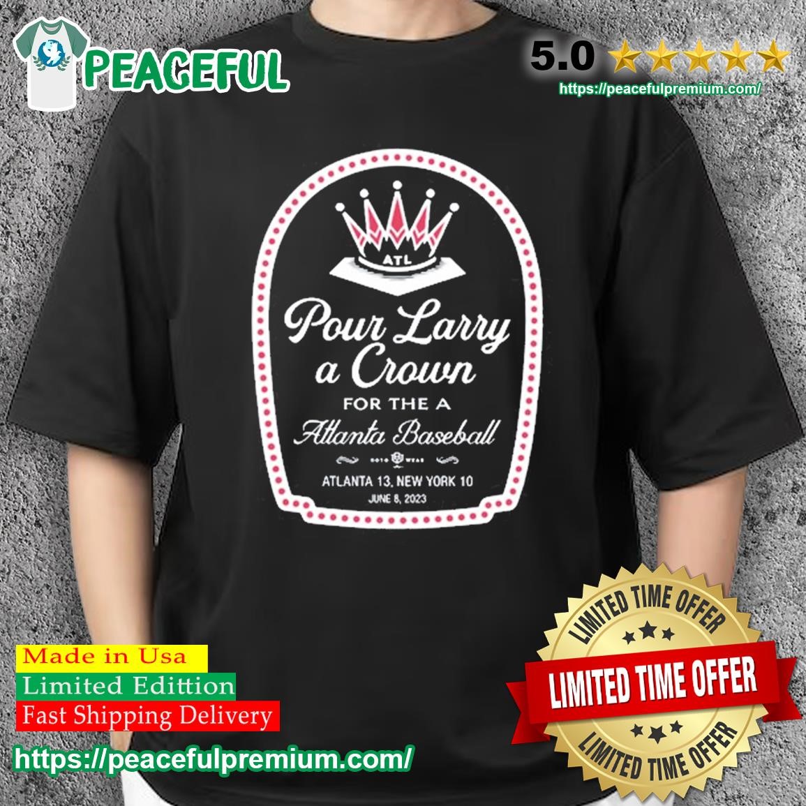 Pour Larry A Crown Shirt, hoodie, sweater, long sleeve and tank top