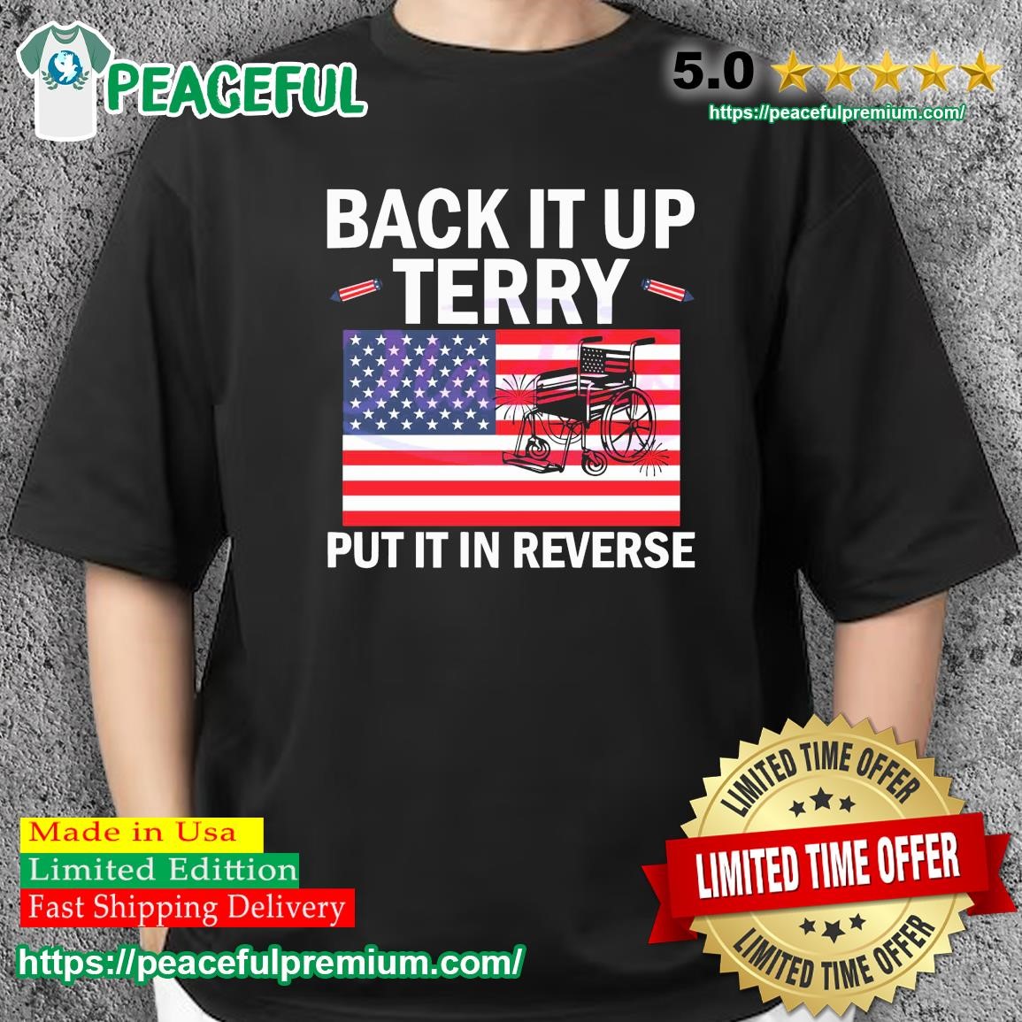 Put It in Reverse Terry, Cute Funny July 4th Shirt, Put It in