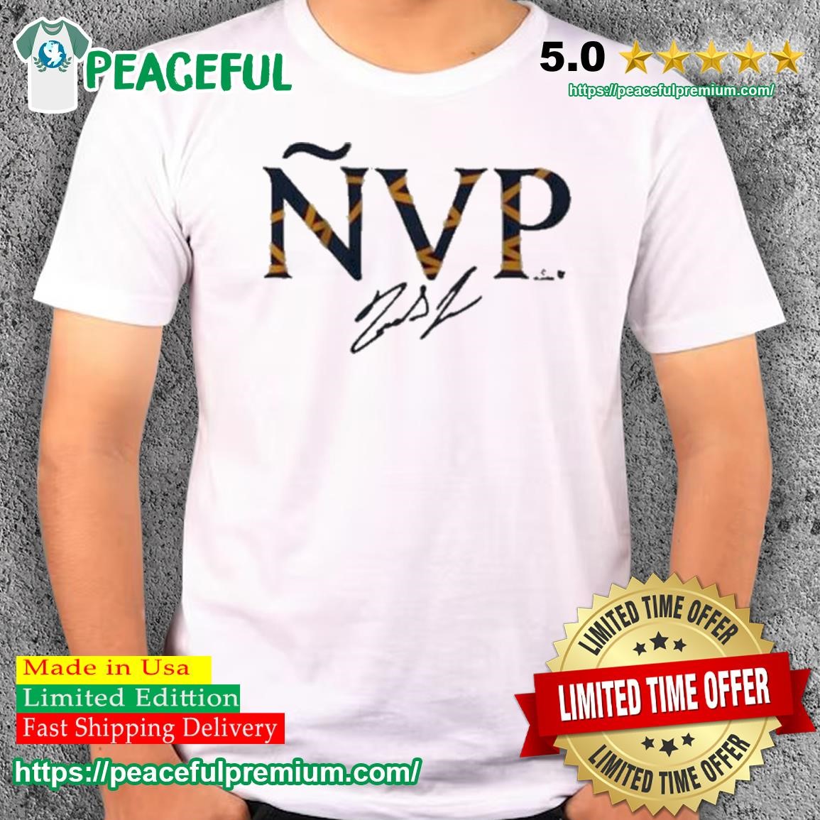 Ipeepz Ronald Acuna Jr NVP Signature Shirt