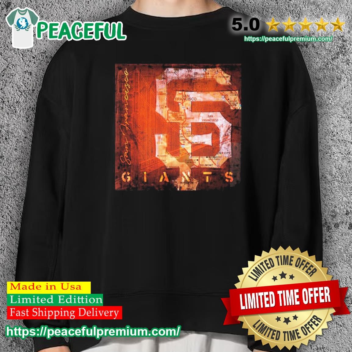 SF Giants Long Sleeve Shirt 5T