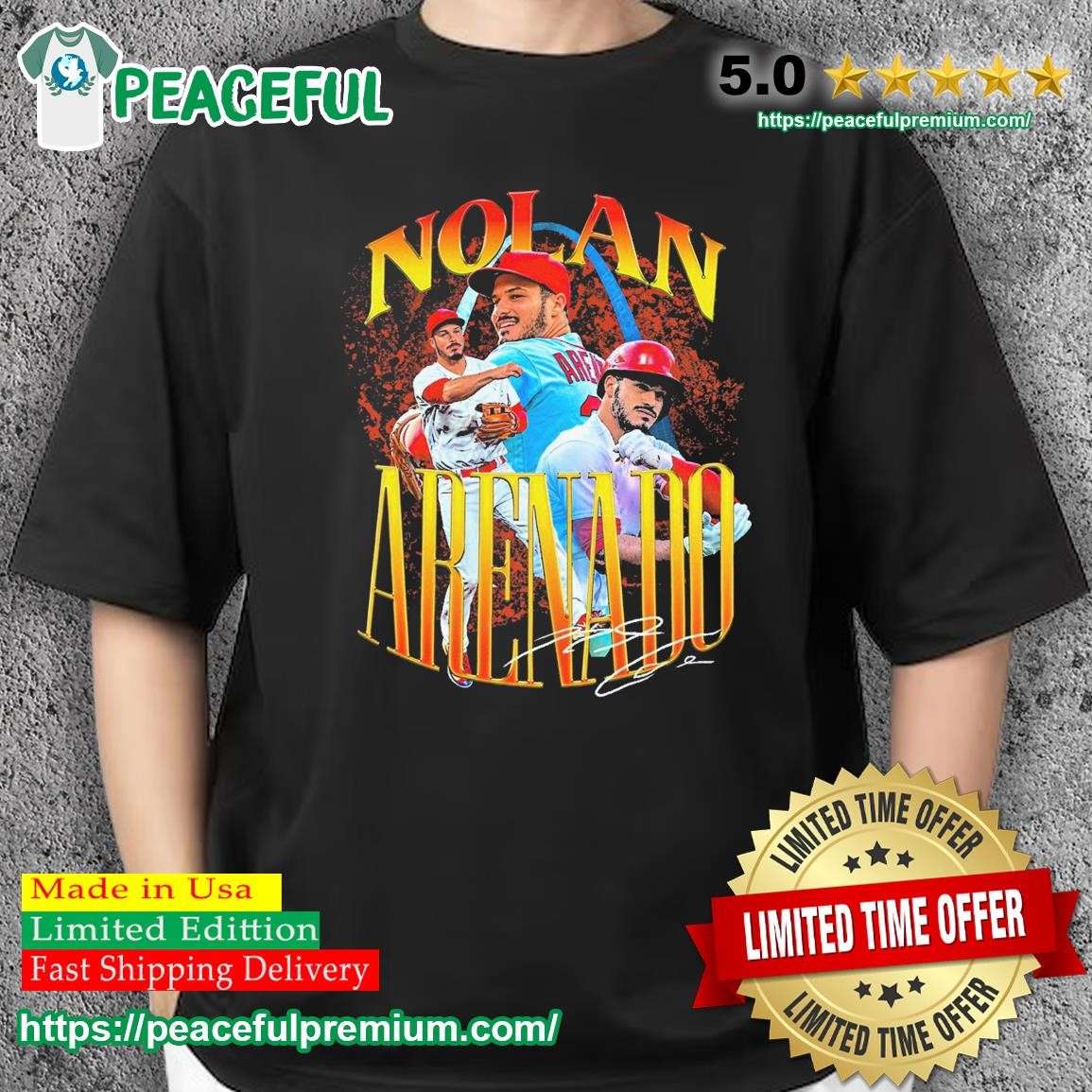 St Louis Cardinals Nolan Arenado signature series t-shirt by To