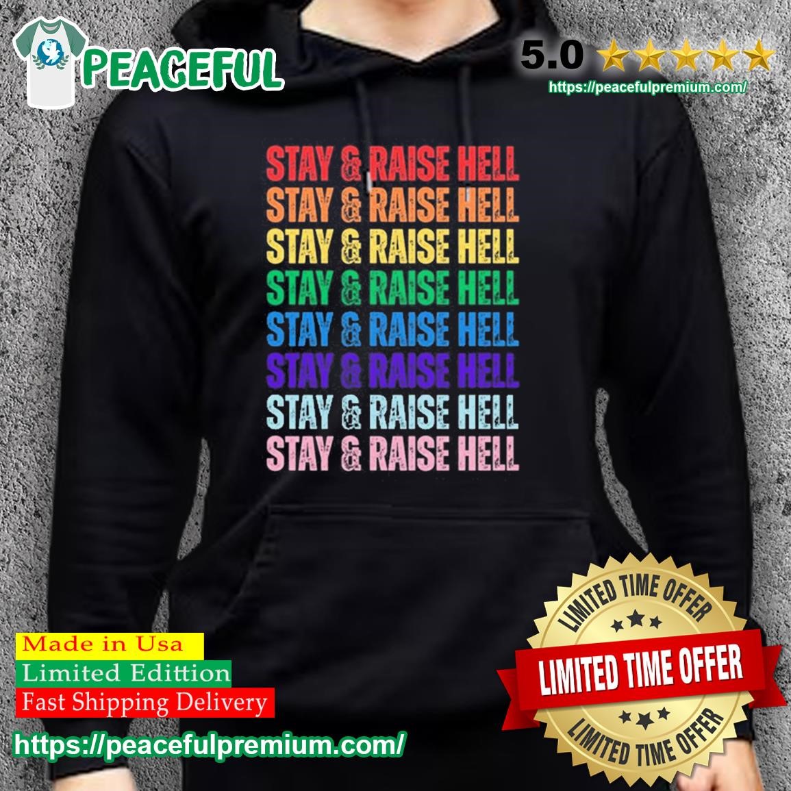 Stay & Raise Hell Pride Shirt, hoodie, sweater, long sleeve and tank top