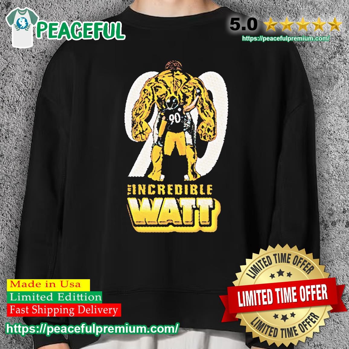 T.J. Watt The Incredible Watt Shirt, hoodie, sweater, long sleeve